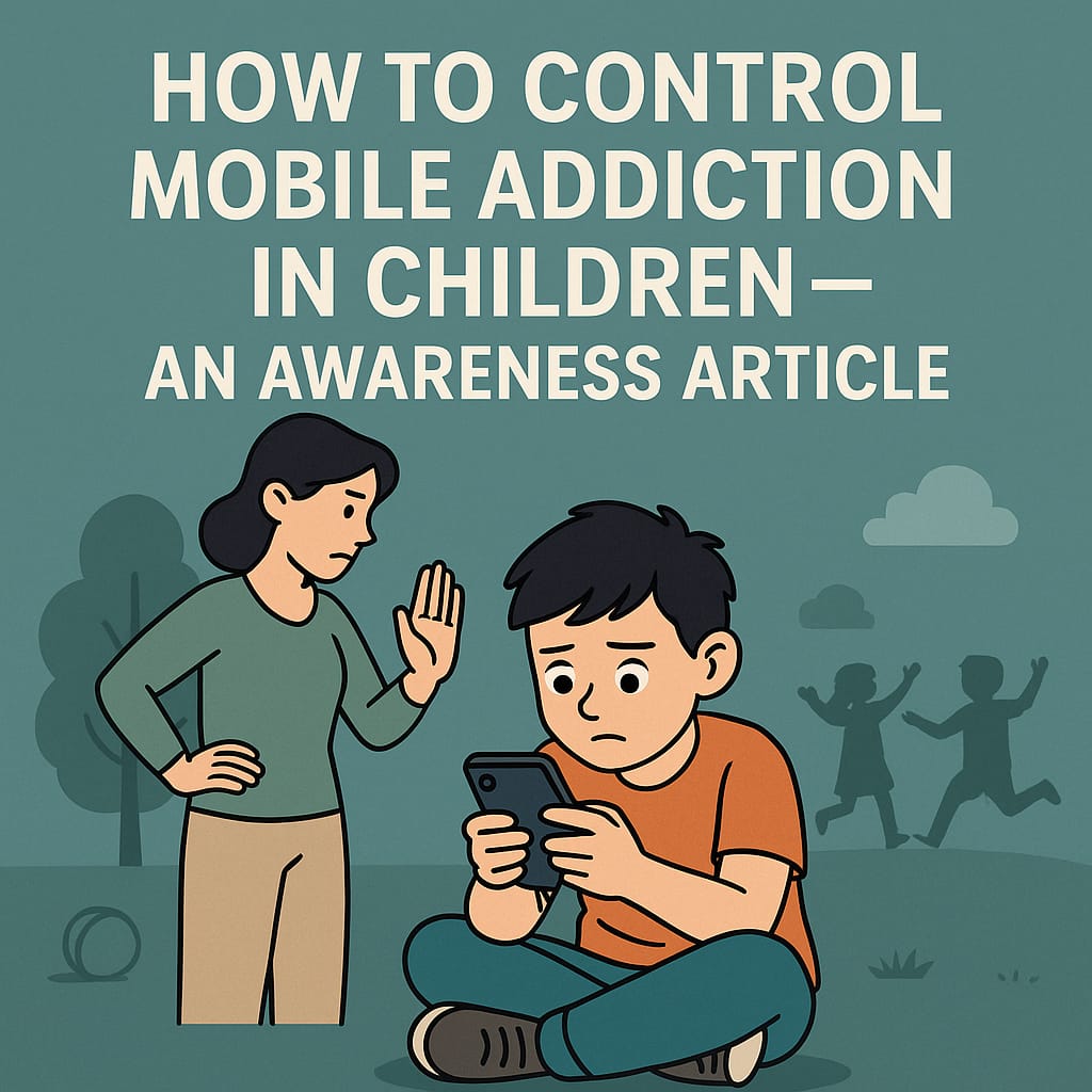 How to Control Mobile Addiction in Children — An Awareness Article